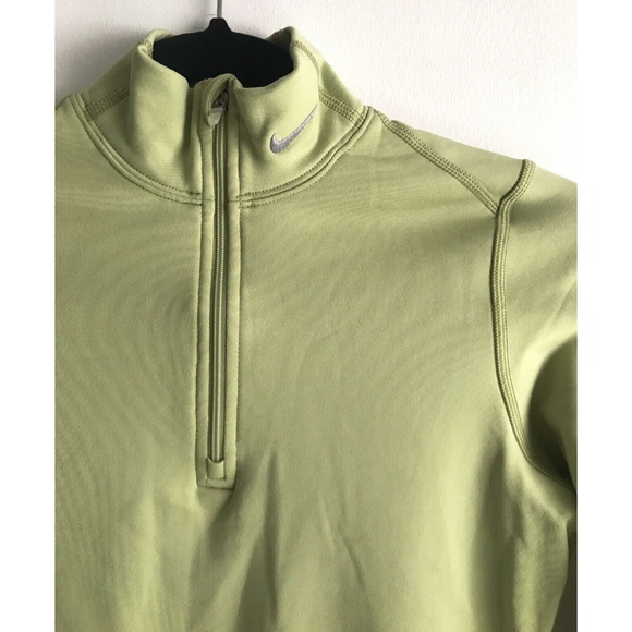 NWT Nike DriFit Element Half Zip Lime Green Pullover Running Jacket XS Small Top - Picture 2 of 6